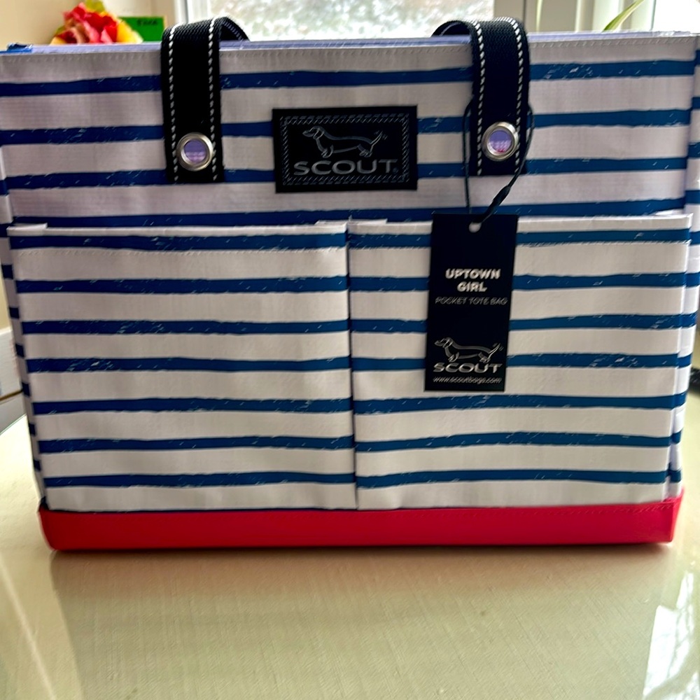NWT SCOUT “uptown girl” 2 pocket tote